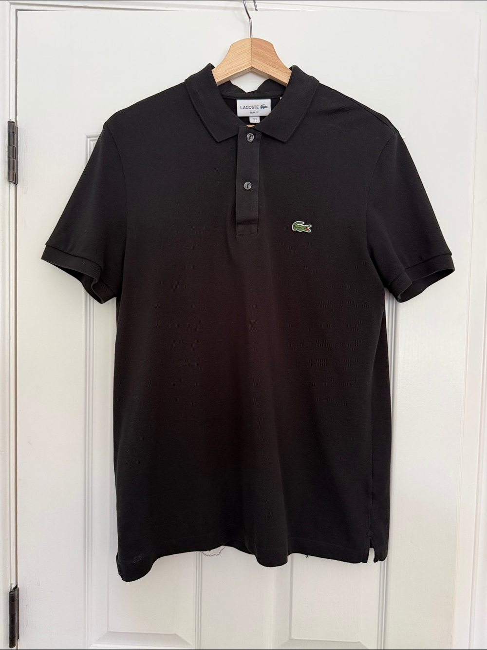 Lacoste Men’s Black Slim Fit Polo